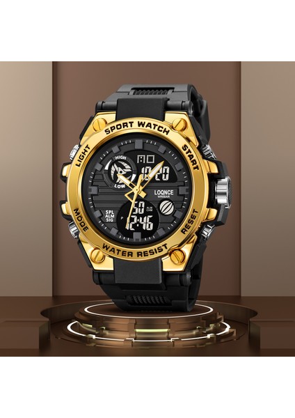 Yeşil Spor Loqnce 98001 En Lüks Saatler Erkekler Erkek Dijital Saat Su Geçirmez Spor Kol Saati Çift Ekran Izle Erkek Relogio Masculino (Yurt Dışından) modelleri