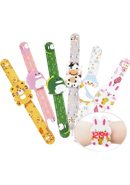 Stil 3 Karikatür ve Moda Fabrika Satış LED Pat Çocuklar Karikatür Izle Silikon Patted Kayış Izle Karikatür Oyuncak Tokat Izle Erkek Kız (Yurt Dışından)