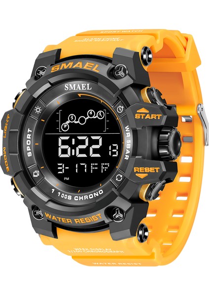 Siyah Smael 8082 Yeni Ürün LED Elektronik Bilek Izle Su Geçirmez Dijital Saatler Erkekler Spor (Yurt Dışından)
