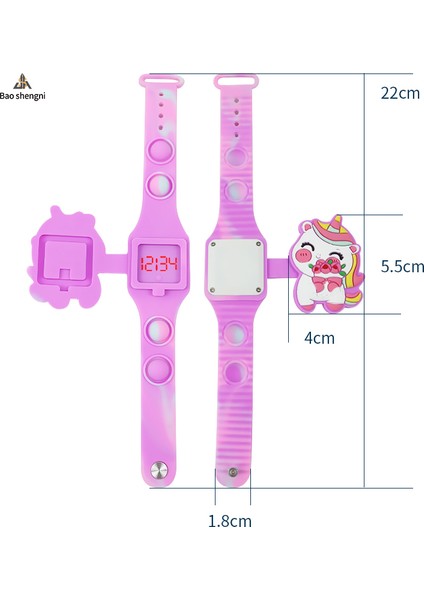 Stil 5 Çocuk Saatleri ve Çin'de Yapılan Oyuncaklar Karikatür Çocuk Izle Silikon Pop Kayış Min Izle Çocuklar Için LED Dijital Saat (Yurt Dışından) modelleri