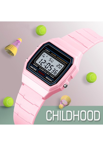 Gül Kırmızı Yeni Çocuk Saatler Su Geçirmez Spor Stil Kol Saati Hafta Çalar Saat Aydınlık Dijital Saatler Relogio Çocuk Izle (Yurt Dışından) modelleri