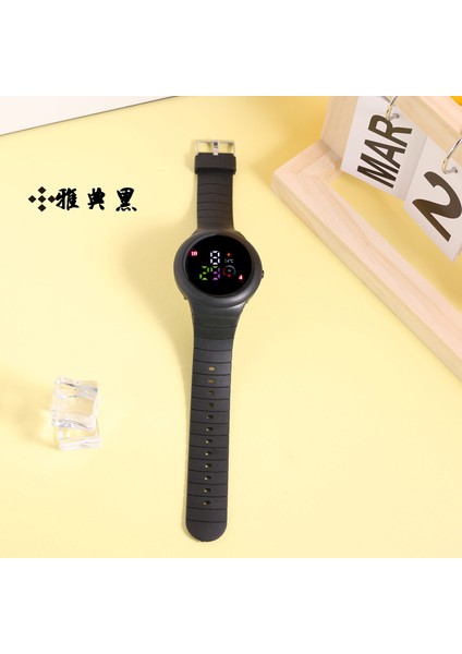 Stil 2 Şekilde Gösterildiği Gibi Erkek Dijital Spor Saat LED Ekran Büyük Yüz Erkekler Için Saatler Su Geçirmez Günlük Kronometre Alarm Basit Reloj Dijital Saat (Yurt Dışından)