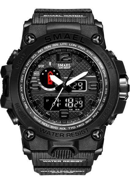 M 1545 Smael Izle 50 M Su Geçirmez Kol Saati LED Kuvars Saat Spor Izle Erkek Relogio Masculino 1545 Spor Izle Erkekler S Şok (Yurt Dışından)