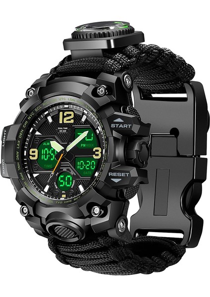 Siyah 8273 Teslimat Hızlı Erkekler Bilezik Spor Dokunmatik Set Izle Erkekler Basınç Dijital Saatler Erkekler Kadınlar Için Spor (Yurt Dışından)