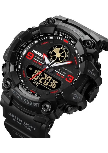 Mavi Moda Stil Sıcak Satış Modeli 1818 Skmei Dijital Saat Ikili Zaman 5ATM Özelleştirilmiş Kişiselleştirilmiş Moda Silikon Sapanlar Izle (Yurt Dışından) modelleri