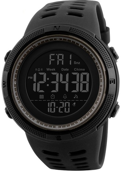 SK1251-2 Dropshipping Moda Açık Spor Izle Erkekler Çok Fonksiyonlu Çalar Saat Chronograph 5bar Su Geçirmez Reloj Hombre Dijital Saat (Yurt Dışından)