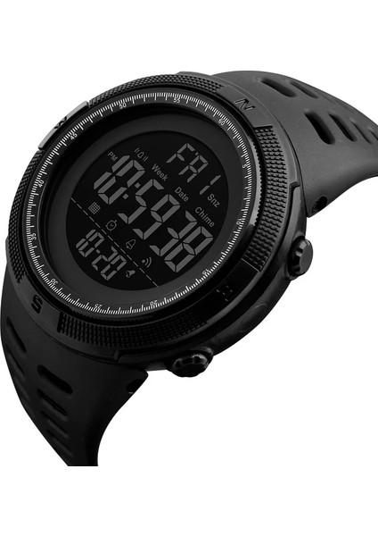 SK1251-2 Dropshipping Moda Açık Spor Izle Erkekler Çok Fonksiyonlu Çalar Saat Chronograph 5bar Su Geçirmez Reloj Hombre Dijital Saat (Yurt Dışından)