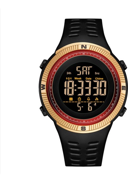 Haki 1081 Relogio Bilek Moda Ikili Zaman Analog Saat Serin Özelleştirilmiş Dijital Açık Spor Saatler Adam (Yurt Dışından)