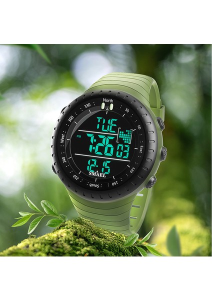 Siyah Mavi Smael 1237 Relojes De Hombre Dijital Saat Erkek Spor Erkek Dijital Saat Spor Dijital Su Geçirmez LED (Yurt Dışından)