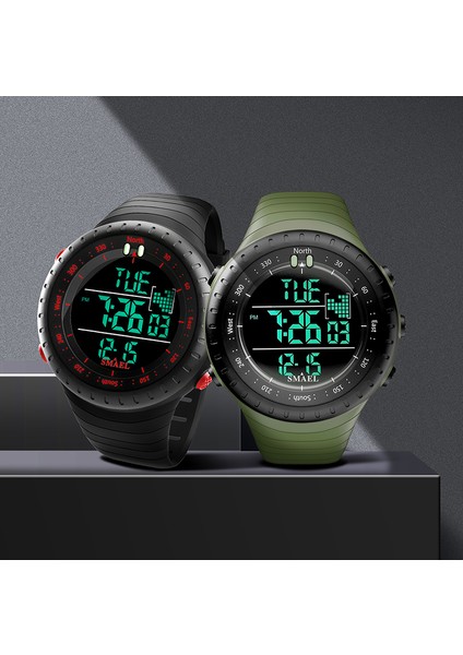 Siyah Mavi Smael 1237 Relojes De Hombre Dijital Saat Erkek Spor Erkek Dijital Saat Spor Dijital Su Geçirmez LED (Yurt Dışından)