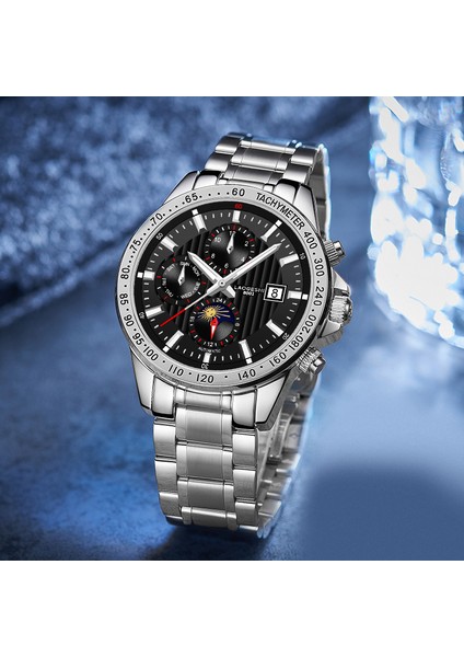 Siyah Kabuk Beyaz Sıcak Satış Laogeshi 8001A Erkek Mekanik Saatı Lüks Tasarımcı En Kaliteli Otomatik Mekanik Saat (Yurt Dışından) fırsatları