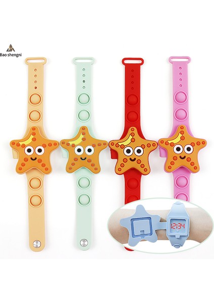 Turuncu Sevimli & Oyuncak & Saat Çocuk Bilek 3D Karikatür Işık Izle Çocuk LED Dijital Hayvan Yumuşak Kabarcık Pop Bilek Izle Bilezik Oyuncaklar Spor Saat (Yurt Dışından) modelleri