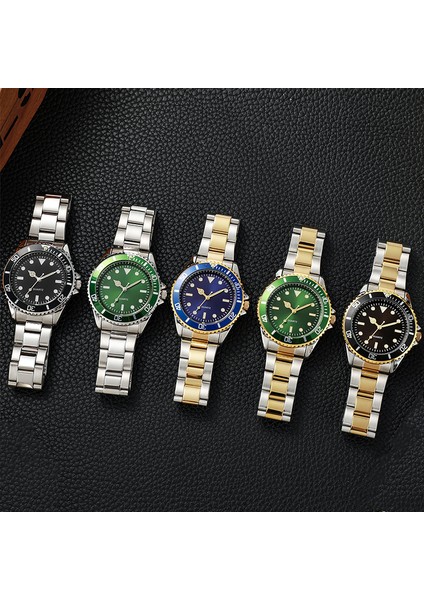 Gümüş-Siyah Sıcak Lüks Kuvars Saatler Erkekler Bilek Relojes De Cuarzo Para Hombre Orologio Uomo Oem Özel Logo Saatler Erkekler (Yurt Dışından) fiyatları