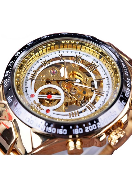 C12 Moda Erkek Lüks Kol Saati Otomatik Mekanik Saat Altın Izle Kişiselleştirilmiş Moda Paslanmaz Çelik Mekanik Saat Oymak (Yurt Dışından) indirimleri