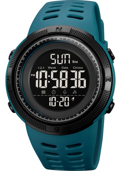 2070 Göl Mavisi Moda Stil Skmei Marka Moda LED Erkekler Spor Dijital Saatler 1251 2070 Çin Malı Yüksek Kalite Su Geçirmez 5ATM Saat Elektronik Relojes (Yurt Dışından)