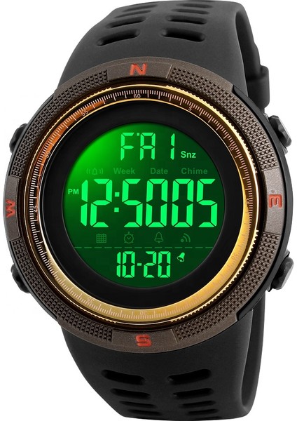 2070 Göl Mavisi Moda Stil Skmei Marka Moda LED Erkekler Spor Dijital Saatler 1251 2070 Çin Malı Yüksek Kalite Su Geçirmez 5ATM Saat Elektronik Relojes (Yurt Dışından)