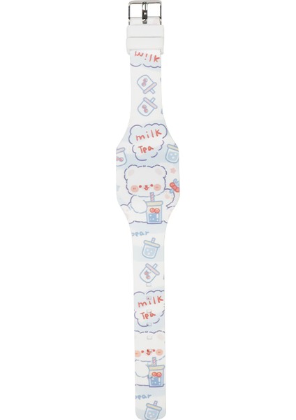 Stil 2 Karikatür/spor Karikatür Hayvan Tasarım Özel Renkli Baskı Desen Çocuk Elektronik Saat Silikon LED Dijital Saat Hediye Için (Yurt Dışından)