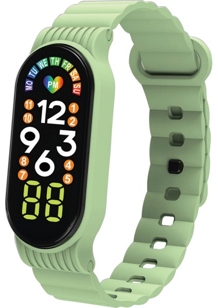 Koyu Mavi Dijital LED Ekran Izle Oem Moda Dokunmatik Ekran LED Saatler Spor Plastik Bant Gün Tarihi Dijital Saatler Reloj Hombre Erkekler Için LED Dijital Saat (Yurt Dışından)