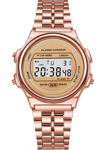 Stil 8 Moda Spor Rolojes Klasik Spor Özel Kronograf Kol Saatleri Paslanmaz Çelik Spor Erkek LED Elektronik Dijital Saatler (Yurt Dışından)