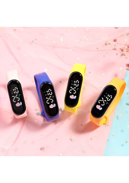 Astronot Pembe Yeni Çocuk Erkek Kız Hediyeler LED Dijital Saatler Gökkuşağı, Kalp, Astronot, Atlet ile Dokunmatik Ekran Elektronik Saat (Yurt Dışından) modelleri