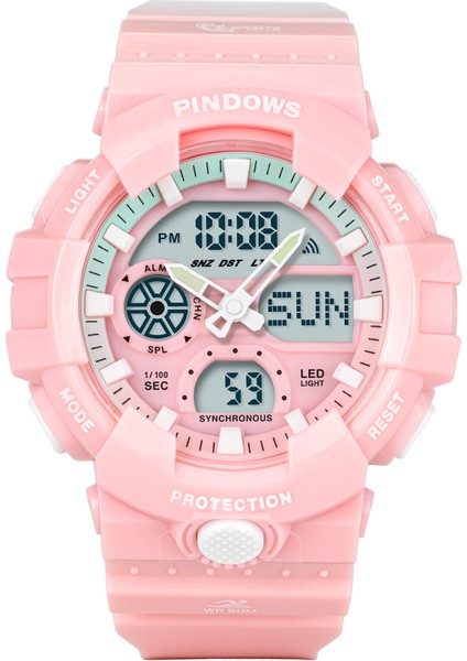 PDS-S9201-N12 Dijital Saat Pindows Yeni Tasarım Özel Logo Dijital 50 M Su Geçirmez Büyük Kasa Klasik Kronograf Erkek Spor Özel Çok Fonksiyonlu Saatler (Yurt Dışından) fiyatları