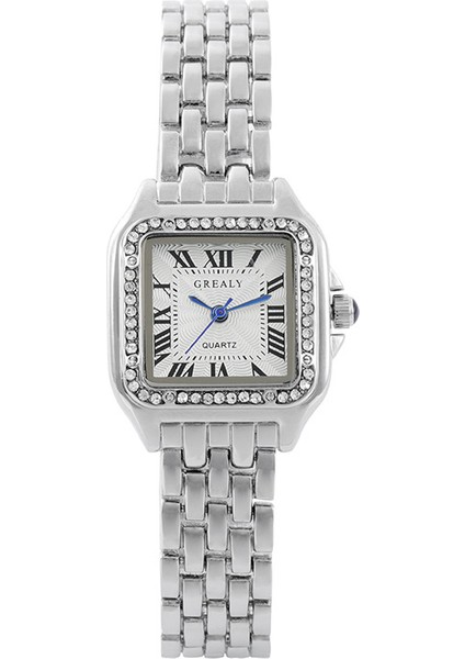Stil 2 Rts Relojes Reloj De Mujer Lüks Saatler Kare Kasa Moda Roma Numarası Kuvars Izle Bayanlar Için (Yurt Dışından)