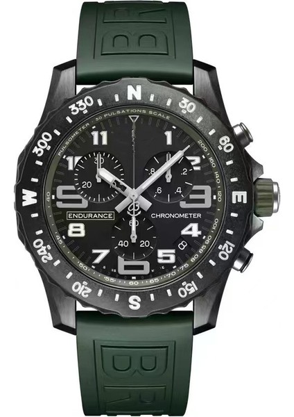 Yeşil 24.5X4X1.2 Yeni Erkek Volanlı Saat Iş Moda Spor Kuvars Izle (Yurt Dışından)