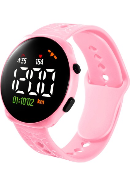 Pembe Saf Renk Üreticileri Yeni Spor Çocuklar Silikon Karikatür Izle Su Geçirmez Silikon Hayvan LED Izle Analog Çocuklar Silikon LED Dijital Saat (Yurt Dışından)