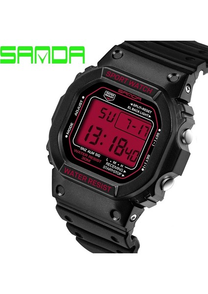 Siyah Mavi Erkekler Dijital Sanda 329 Marka Moda Izle Erkekler G Tarzı Su Geçirmez Spor Saatleri Şok Erkekler Lüks Analog Kuvars Dijital Saatler (Yurt Dışından)