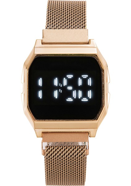 Gül Altın Saat Çok Fonksiyonlu Dijital Saat Relojes Sport 3ATM Aydınlık Fonksiyonlu Su Geçirmez Dijital Kol Saati (Yurt Dışından)