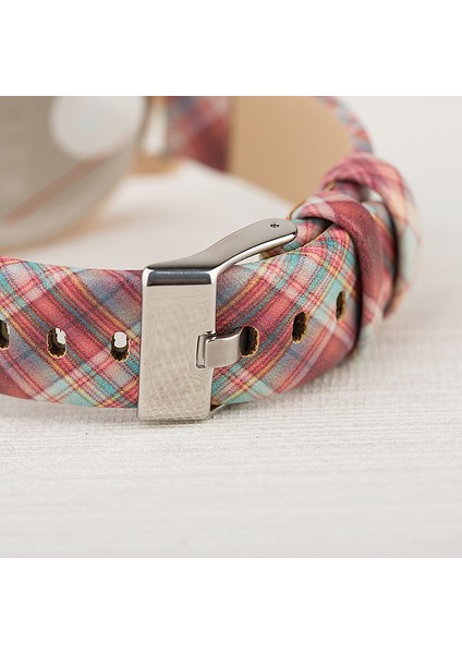 04 Moda Yeni Moda Kadın Su Geçirmez Romen Rakamları Kadran Yaz Renk Moda Trendy Ekose Kayış Deri Bilek Kadın Kuvars Izle (Yurt Dışından) fırsatları