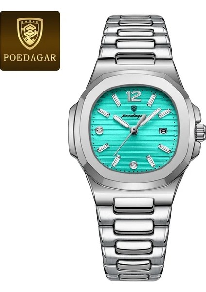 H 2024 Poedagar 708 Lüks Kadın Saati Kare Bayanlar Kuvars Izle Aydınlık Su Geçirmez Tarih Kadın Saatler Kadın Saat Reloj (Yurt Dışından)