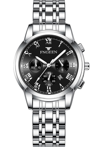 Kadın Siyah S Izle Otomatik Mekanik Saat Trend Kore Versiyonu Kuvars Su Geçirmez Erkek Saat WA001 (Yurt Dışından)