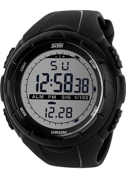 SKM1401 Skmei 1025 Erkekler Dijital Saat 3D Pedometre Spor Saatler LED Açık Elbise Kol Saatleri 50 M Suya Dayanıklı (Yurt Dışından)