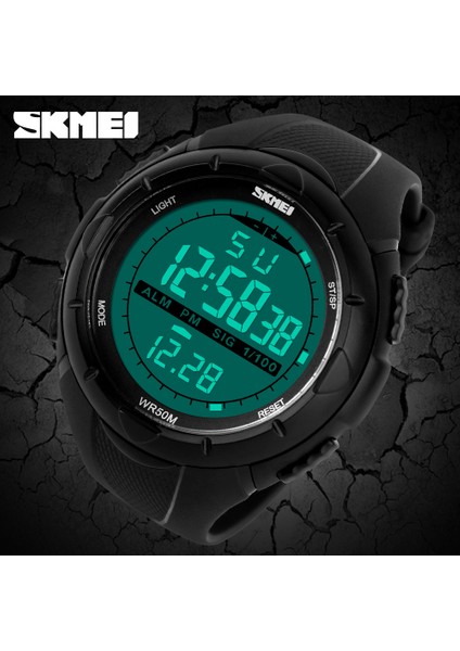 SKM1401 Skmei 1025 Erkekler Dijital Saat 3D Pedometre Spor Saatler LED Açık Elbise Kol Saatleri 50 M Suya Dayanıklı (Yurt Dışından)