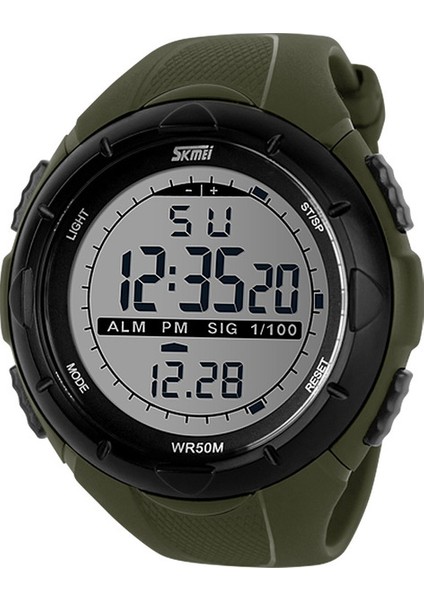 SKM1401 Skmei 1025 Erkekler Dijital Saat 3D Pedometre Spor Saatler LED Açık Elbise Kol Saatleri 50 M Suya Dayanıklı (Yurt Dışından)