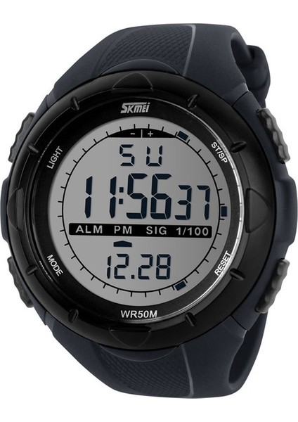 SKM1401 Skmei 1025 Erkekler Dijital Saat 3D Pedometre Spor Saatler LED Açık Elbise Kol Saatleri 50 M Suya Dayanıklı (Yurt Dışından)