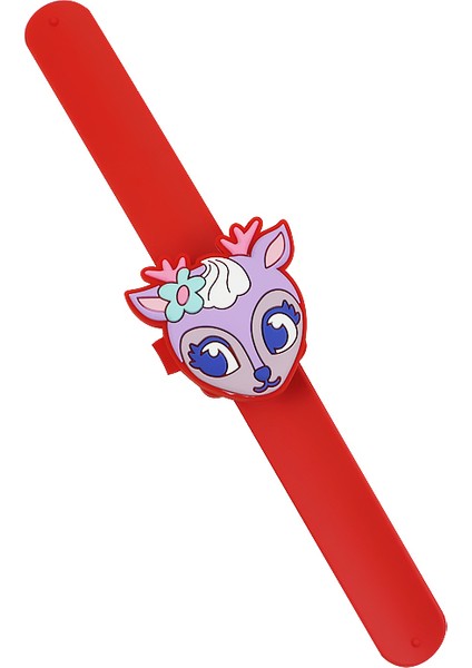 Kırmızı Karton 2023 LED Dijital Çocuk Izle Pembe Küçük Açık Kahverengi Kız Erkek Kapak Çevirin Silikon Yumuşak Kabarcık Bant Izle Doğum Günü Hediyesi Için (Yurt Dışından)