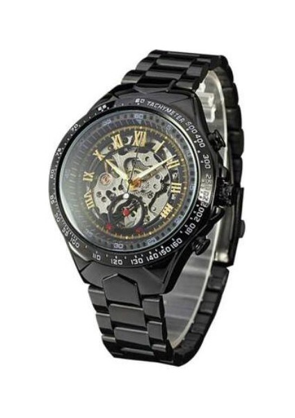 C9 Moda Erkek Lüks Kol Saati Otomatik Mekanik Saat Altın Izle Kişiselleştirilmiş Moda Paslanmaz Çelik Mekanik Saat Oymak (Yurt Dışından)