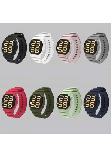 Pembe Fabrika Özelleştirmek Son Aydınlık Minimalist Tasarım LED Dokunmatik Ekran Dijital Saatler Spor Çocuklar Için LED Saatler Spor Saatler (Yurt Dışından)