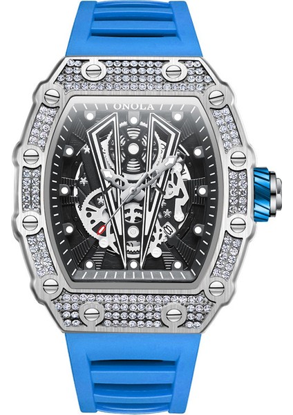 11 Mekanik Saat En Beğenilen Onola 3826D Unisex Kauçuk Kayış Otomatik Mekanik Saatler Ajanlar Aranıyor (Yurt Dışından) fırsatları