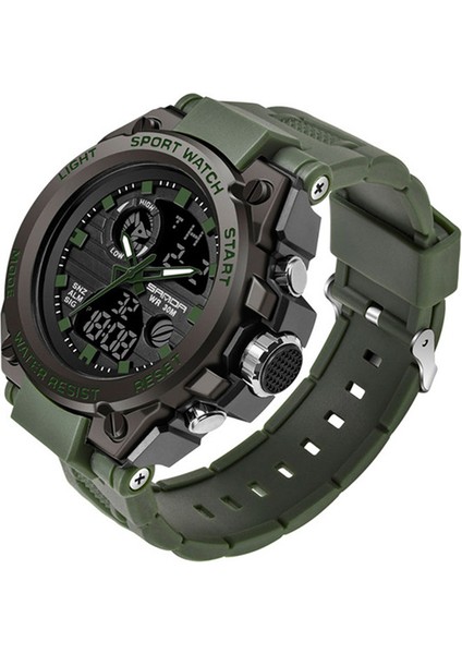 SDA8307 Moda Erkek Saat Sanda 739 Moda Spor Erkek Saatler Analog LED Dijital Orijinal Tasarım Kauçuk Fonksiyonel Benzersiz Erkek Markalı Saatler (Yurt Dışından)