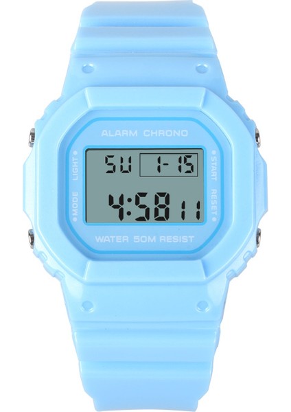 Gençler Için Mavi Basit Spor Dijital Saatler Düşük Adedi Üretici Son Kızlar Parti Kadınlar Için Ince Küçük Su Geçirmez Basit Spor Dijital Saatler (Yurt Dışından)