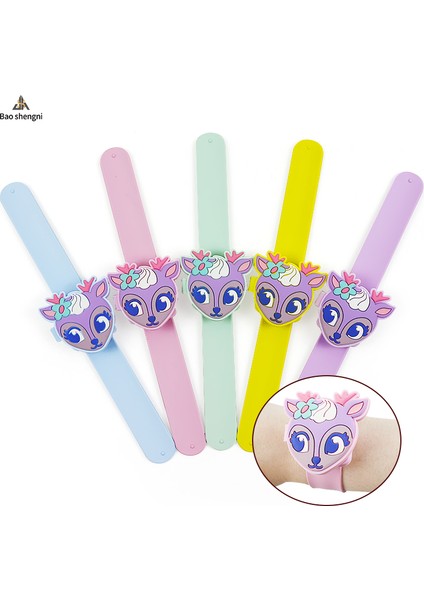Mavi Karton 2023 LED Dijital Çocuk Izle Pembe Küçük Açık Kahverengi Kız Erkek Kapak Çevirin Silikon Yumuşak Kabarcık Bant Izle Doğum Günü Hediyesi Için (Yurt Dışından)