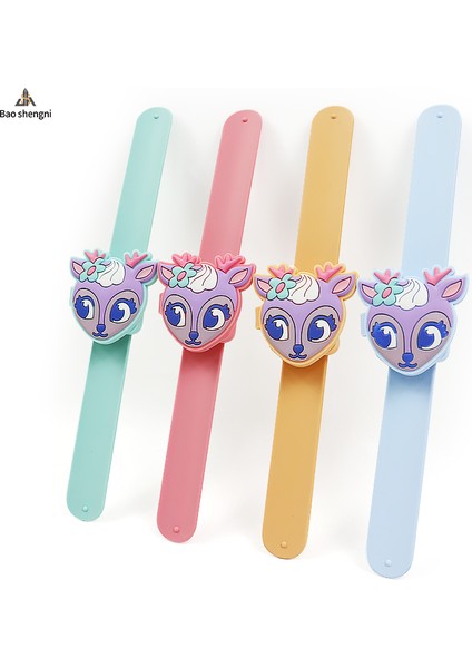 Mavi Karton 2023 LED Dijital Çocuk Izle Pembe Küçük Açık Kahverengi Kız Erkek Kapak Çevirin Silikon Yumuşak Kabarcık Bant Izle Doğum Günü Hediyesi Için (Yurt Dışından)