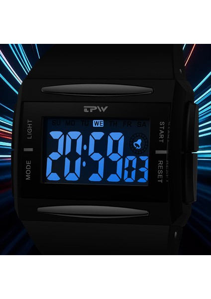 K9051-32 Yeni Orijinal Tpw Marka Elektronik Aydınlık Dijital Saat Erkekler Için Su Geçirmez Relogio Dijital (Yurt Dışından)