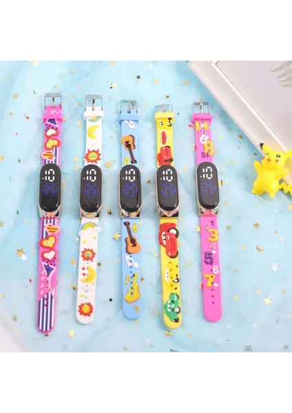 Stil 6 Karikatür Yeni Çocuk 3D Karikatür Hayvanlar Izle LED Saatler Çocuklar Bilezik Çocuk Çocuk Dokunmatik Ekran Reloj Dijital Saat (Yurt Dışından) fırsatları
