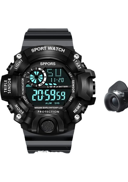 Mavi Spor Dijital Saat Basit Dijital LED Su Geçirmez Izle Erkek Izle G Tarzı Öğrenci Spor Açık Izle (Yurt Dışından)