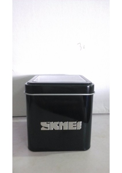 Siyah Teneke Kutu 1155B Dijital Saat Yeni Geliş Skmei 1155B Beyaz Renk Erkek Kronograf Spor Dijital ve Analog Spor Kol Saatleri Kendi Logonuzu Özelleştirin (Yurt Dışından)