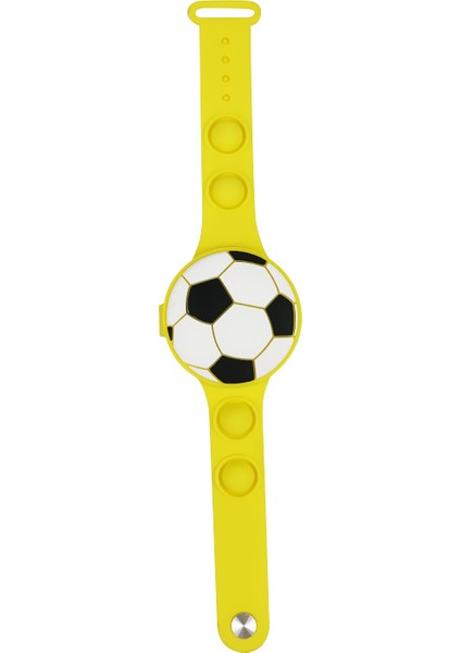 Sarı Saat & Dijital & Karikatür Futbol Şekli Çocuklar Için Silikon LED Dijital Saat Öğrenme Süresi Karikatür Çocuklar Çocuklar Için Dijital LED Saat (Yurt Dışından)